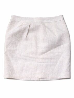 Banana Republic Ivory Textured Pencil Skirt